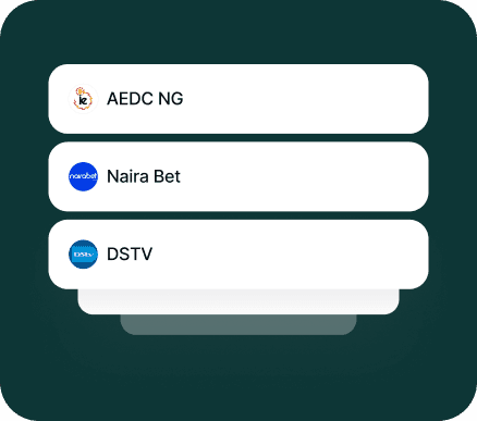 Conzo bill payments screen